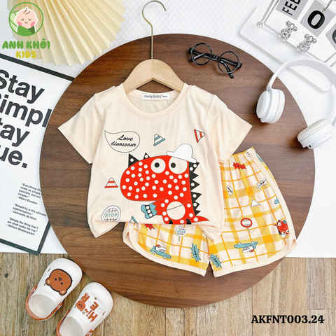  Set 5 bộ ngắn tay AKFNT003.24 5 màu Size 130 