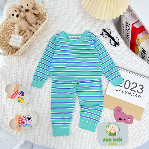  Set 5 bộ dài tay 5 màu Size 90 cho bé trai/bé gái AKFDT03 