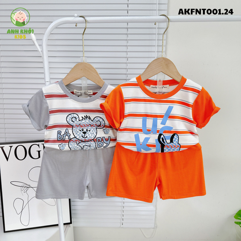  Set 5 bộ ngắn tay AKFNT001.24 5 màu Size 80 