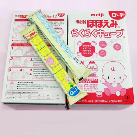  Sữa Meiji số 0-1 nội địa Nhật dạng thanh (28g*24) 