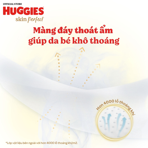  Tã dán sơ sinh Huggies Skin Perfect (S, 4-8kg, 80 miếng) - Mẫu mới 
