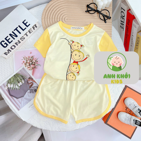  Set 5 bộ ngắn tay 5 màu Size 170 cho bé trai/bé gái AKFNT05 
