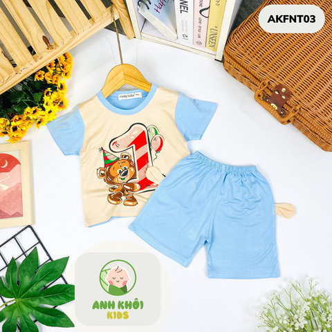  Set 5 bộ ngắn tay AKFNT03 5 màu Size 120 