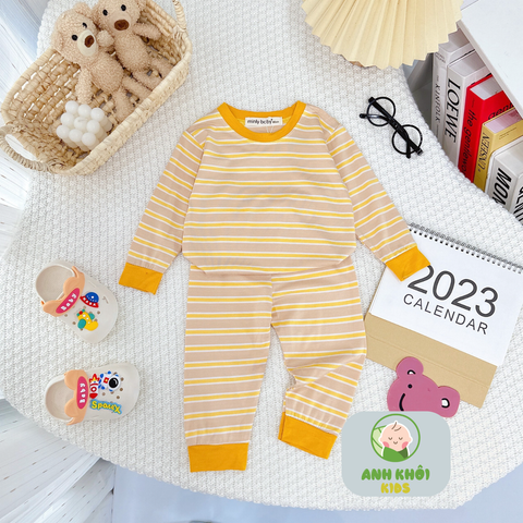  Set 5 bộ dài tay 5 màu Size 170 cho bé trai/bé gái AKFDT03 