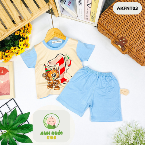  Set 5 bộ ngắn tay AKFNT03 5 màu Size 160 