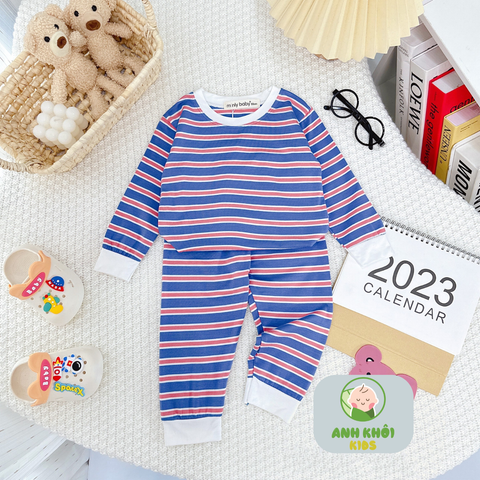  Set 5 bộ dài tay 5 màu Size 170 cho bé trai/bé gái AKFDT03 