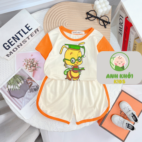  Set 5 bộ ngắn tay 5 màu Size 170 cho bé trai/bé gái AKFNT05 