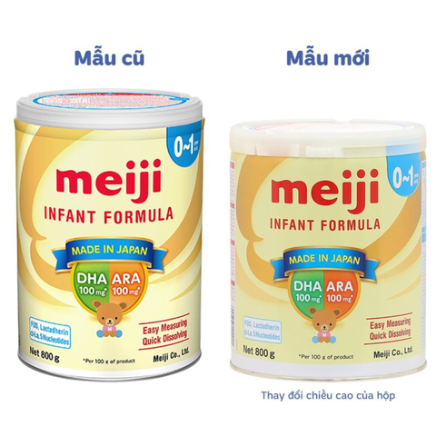  Sữa Bột Meiji Infant Formula Lon Cho Trẻ 0-12 Tháng Tuổi 800g 