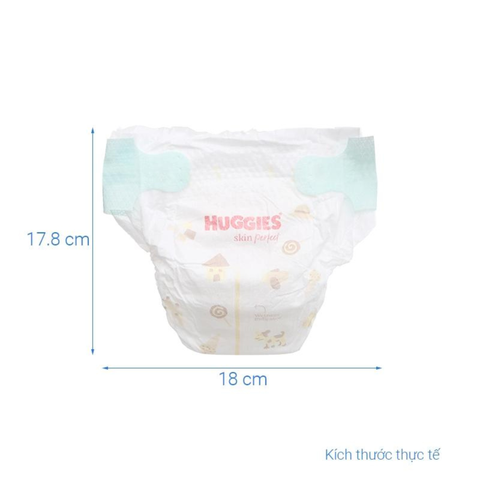  Tã dán Huggies Skin Perfect size NB 70 + 6 miếng (Dưới 5 kg) - Mẫu mới 