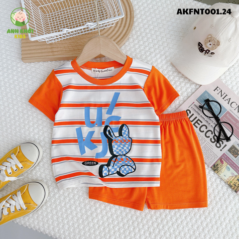  Set 5 bộ ngắn tay AKFNT001.24 5 màu Size 80 