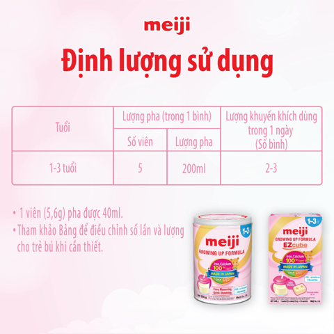  Sữa Meiji Growing up Formula 800g Cho Trẻ 12-36 tháng 800g 