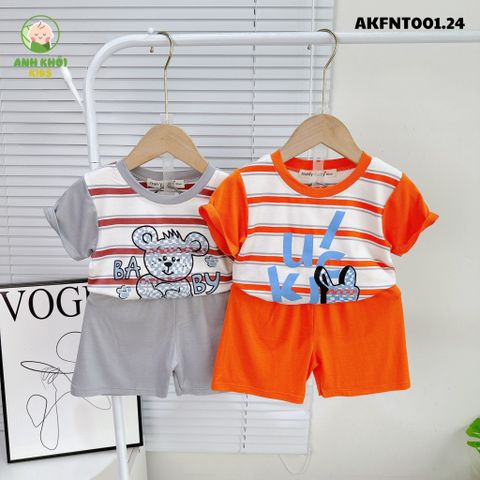  Set 5 bộ ngắn tay AKFNT001.24 5 màu Size 90 