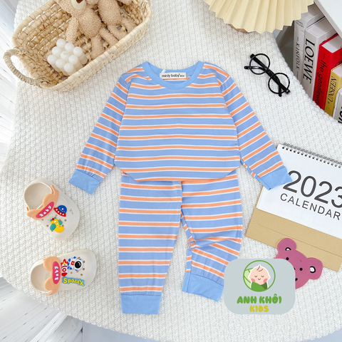  Set 5 bộ dài tay 5 màu Size 100 cho bé trai/bé gái AKFDT03 