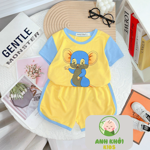  Set 5 bộ ngắn tay 5 màu Size 170 cho bé trai/bé gái AKFNT05 