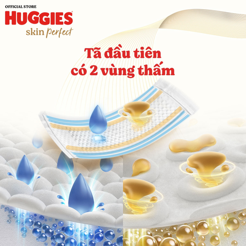  Tã dán sơ sinh Huggies Skin Perfect (S, 4-8kg, 80 miếng) - Mẫu mới 