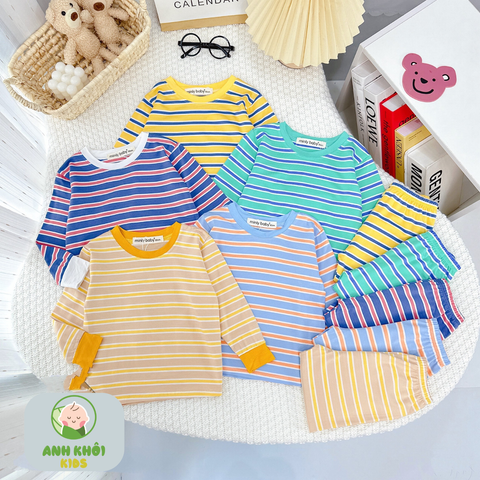  Set 5 bộ dài tay 5 màu Size 90 cho bé trai/bé gái AKFDT03 