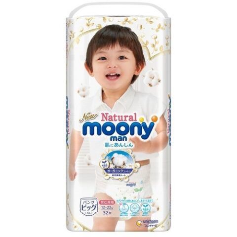  Tã - Bỉm Moony Natural quần XL32 