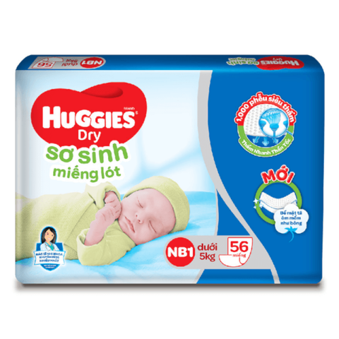  Miếng lót sơ sinh Huggies NB1 - 56 miếng 