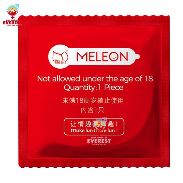  Bao cao su Meleon 001 Double siêu mỏng nhiều gel bôi trơn 