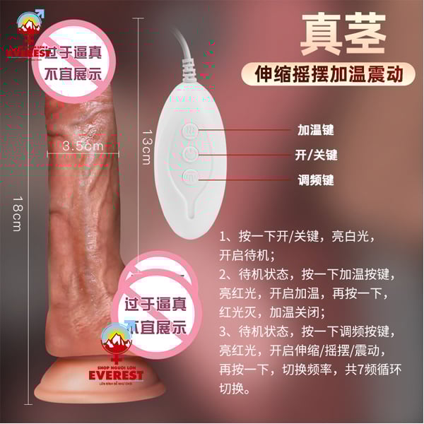  Dương vật giả gắn tường rung thụt ngoáy điều khiển có dây 