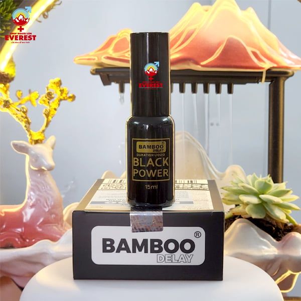  Chai xịt kéo dài thời gian quan hệ Bamboo Delay Black Power chính hãng 