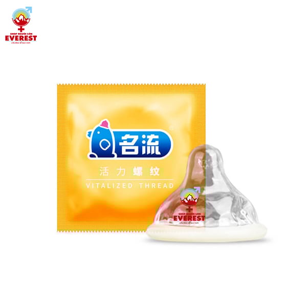  Bao cao su Mingliu Vitalized Thread siêu mỏng có đường gân hộp 10 cái 