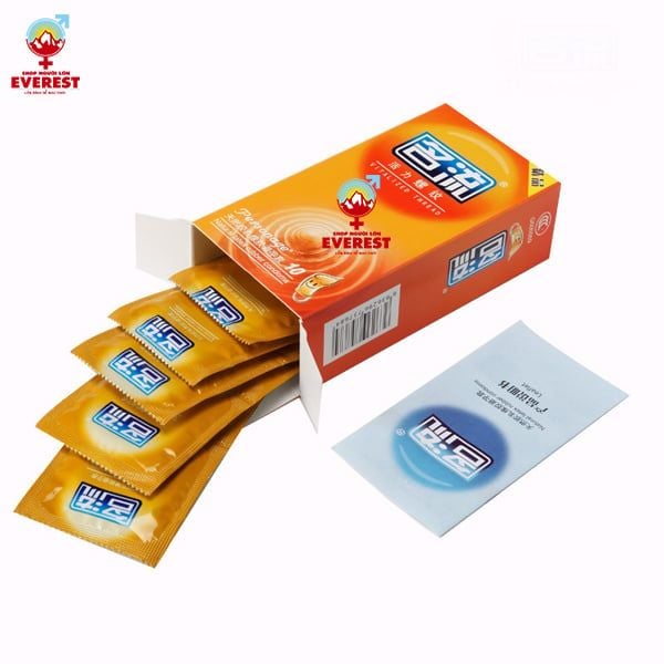  Bao cao su Mingliu Vitalized Thread siêu mỏng có đường gân hộp 10 cái 