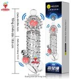  Bao cao su đôn đên đầu gai bi rung đuôi gai bi rung có quai đeo Meleon 