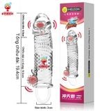 Bao cao su đôn dên đầu trơn rung đuôi rung có quai đeo Meleon 