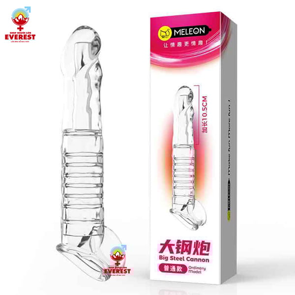  Bao cao su đôn dên đầu trơn không rung có quai đeo Meleon 10.5cm 