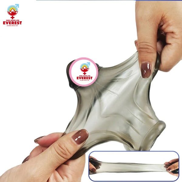  Bao cao su đôn dên tăng kích thước dương vật có quai đeo bìu 