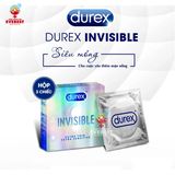  Bao cao su Durex Invisible Extra Thin siêu mỏng hộp 3 Cái 