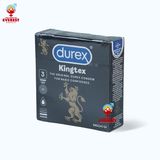  Bao cao su Durex Kingtex ôm sát bôi trơn hộp 3 cái 