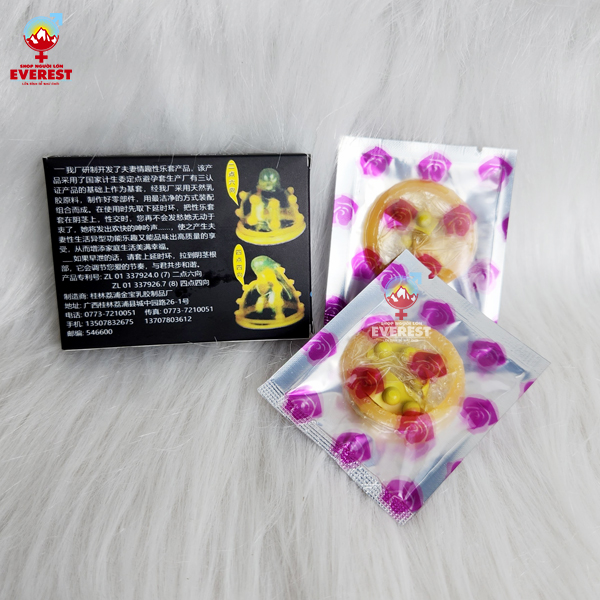  Bao cao su Gold bi siêu bi tăng khoái cảm hộp 2 cái 