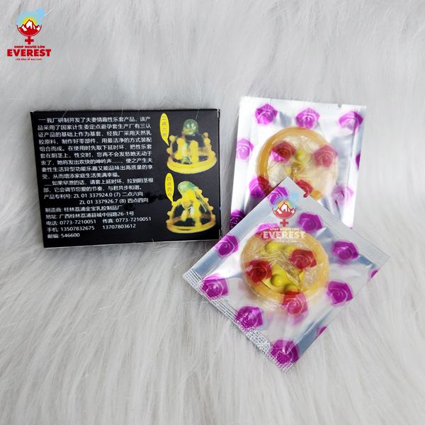  Bao cao su Gold bi siêu bi tăng khoái cảm hộp 2 cái 