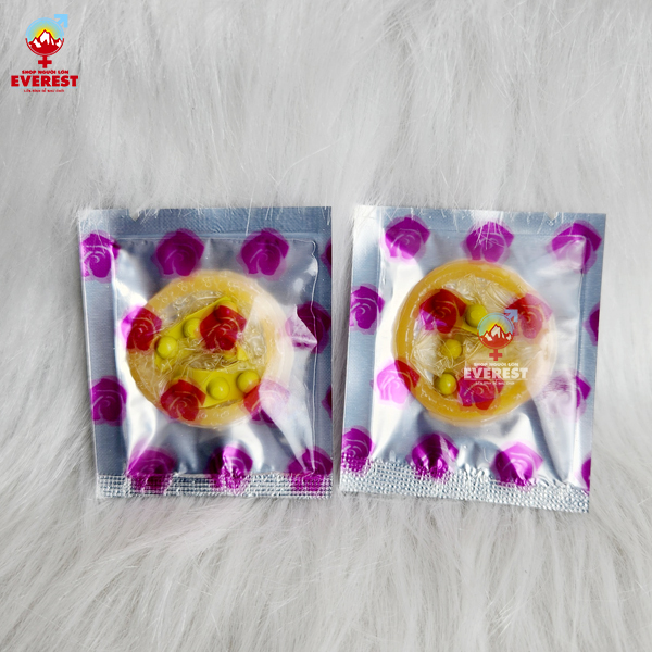  Bao cao su Gold bi siêu bi tăng khoái cảm hộp 2 cái 