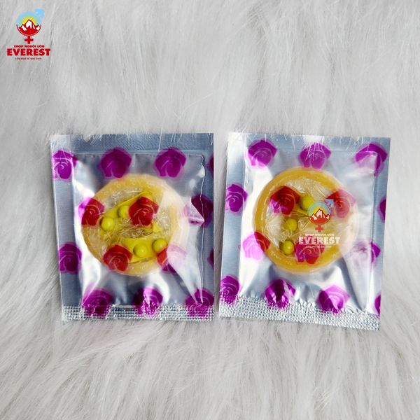  Bao cao su Gold bi siêu bi tăng khoái cảm hộp 2 cái 