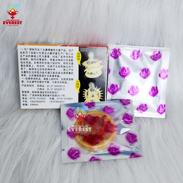 Bao cao su Gold có gai râu nổi dài gần 1cm tạo cảm giác mạnh 