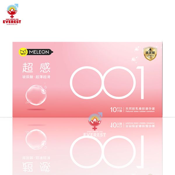  Bao cao su Meleon 001 Orange siêu mỏng hộp 10 cái cao cấp 