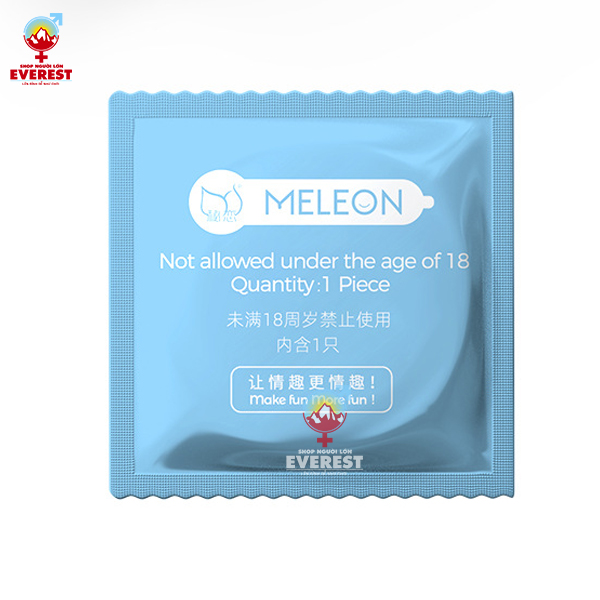  Bao cao su Meleon 001 Thin and Moist mỏng và dưỡng ẩm Hộp 10 cái 