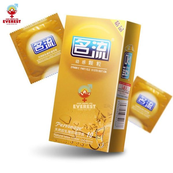  Bao cao su Mingliu Dynamic siêu mỏng có chấm bi hộp 10 cái 