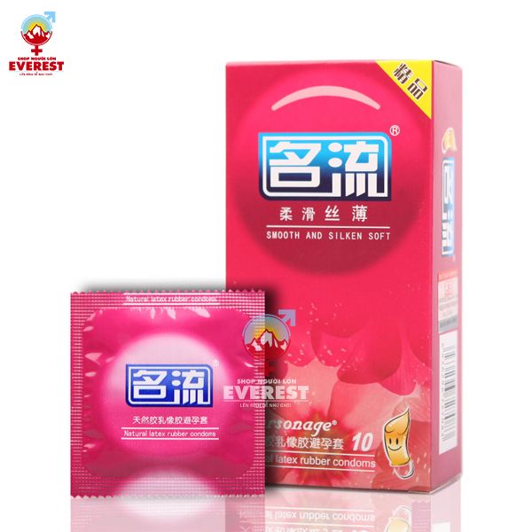  Bao cao su Mingliu Smooth And Silken Soft mềm mịn như lụa hộp 10 cái 