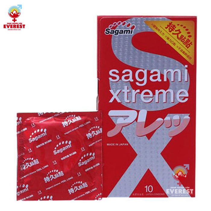  Bao cao su Sagami Xtreme Feel Long có gai tăng khoái cảm 