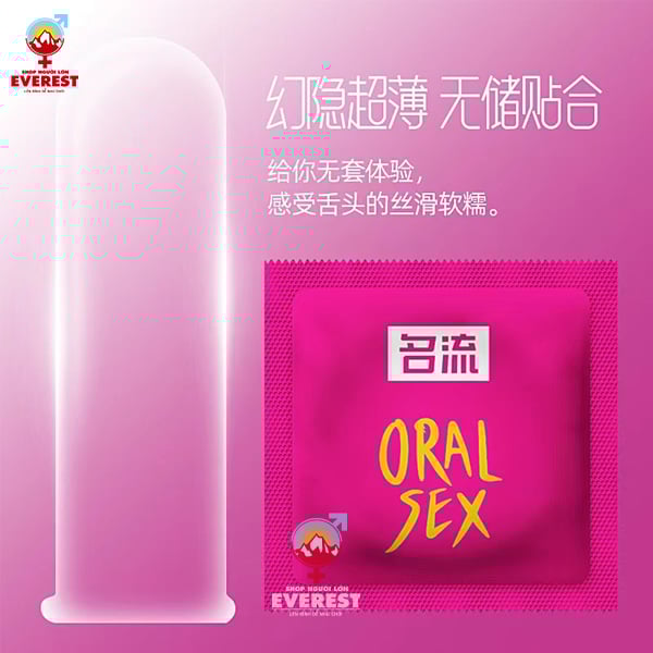  Bao cao su quan hệ bằng miệng Oral Sex hương Cherry hộp 10 cái 