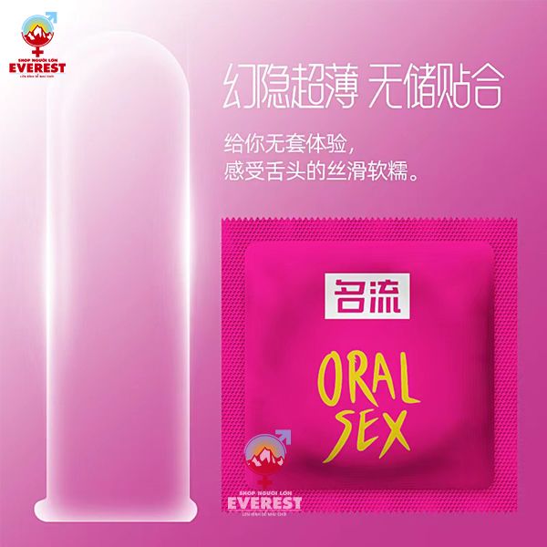  Bao cao su quan hệ bằng miệng Oral Sex hương Cherry hộp 10 cái 