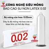  Bao cao su Sagami Original 0.02 siêu mỏng 