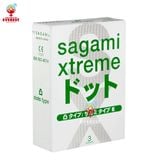  Bao cao su siêu mỏng Sagami Xtreme Dots Type có gân gai hộp 3 cái 