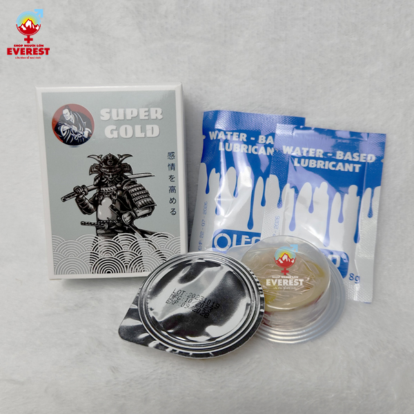  Bao Cao Su Supper Gold Bi Siêu Kích Thích hộp 2 chiếc 