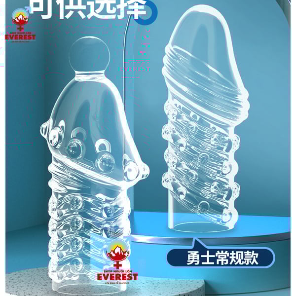  Bộ đôi bao cao su đôn dên đầu rồng tăng kích thước dương vật 