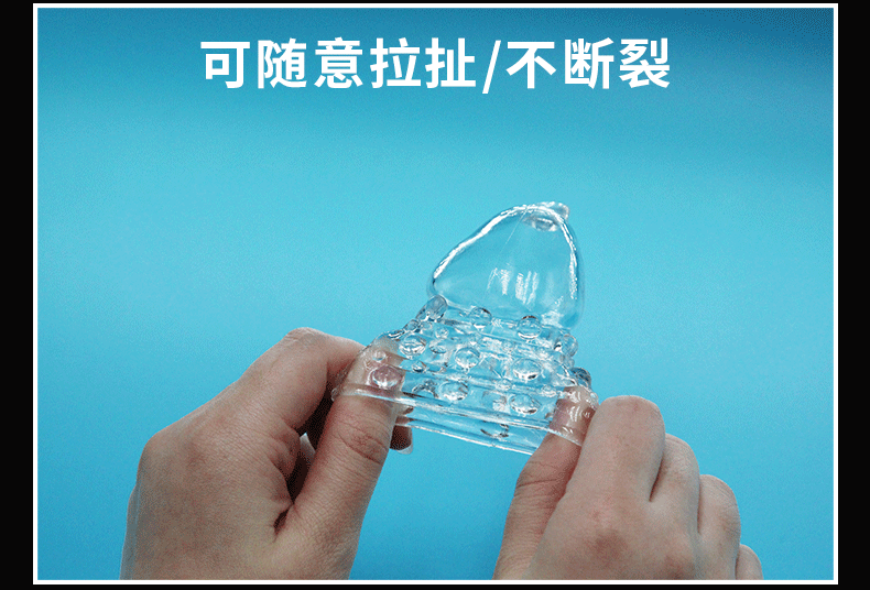  Bộ đôi bao cao su silicon đeo đầu khấc loại đầu kín có gai 